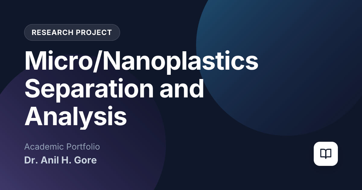Micro/Nanoplastics Separation & Analysis