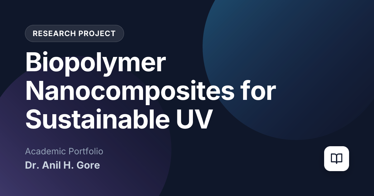 Biopolymer Nanocomposites for Sustainable UV Protective Packaging